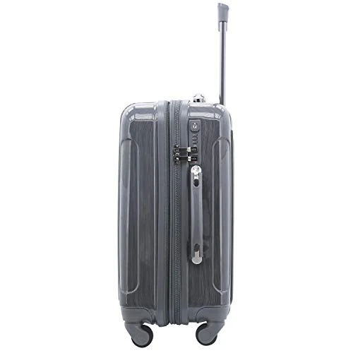 Kensie Women's Alma Hardside Spinner Luggage, Gun Metal, Carry-On 20-Inch 4 Kensie Women's Alma Hardside Spinner Luggage, Gun Metal, Carry-On 20-Inch - Image 2