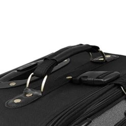 U.S. Traveler New Yorker Lightweight Softside Expandable Travel Rolling Luggage Set, Black/Grey, 4-Piece (15/21/25/29) -Travelpro Eagle Store 41 cZm0SWiL