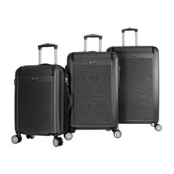 Travelpro Eagle Store 36 Kemyer 3-piece Hardside Tsa Lock Lightweight Spinner Rolling Luggage Set, Black