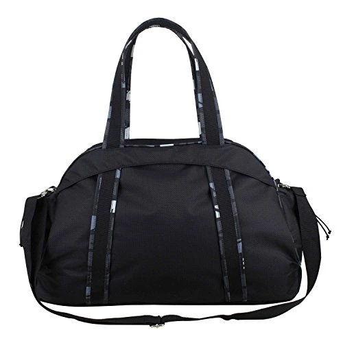Fuel Sport Carryall Duffel For Gym, Travel Or Weekend Gateway, Black With White Zippers 8 Fuel Sport Carryall Duffel For Gym, Travel Or Weekend Gateway, Black With White Zippers - Image 6