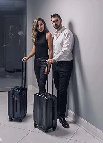Aer De Aer Premium Carry On Luggage Spinner - Super Light Weight, Maximum Capacity - The Carry On, Re-Imagined, Navy 7 Aer De Aer Premium Carry On Luggage Spinner - Super Light Weight, Maximum Capacity - The Carry On, Re-Imagined, Navy - Image 5