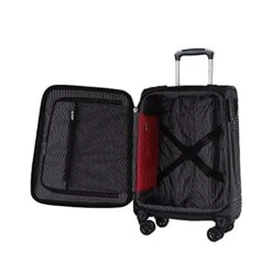 Cloe Carry-On 20 Inch Luggage With 360º-spinner Wheels In Black Color -Travelpro Eagle Store 41BlgshyhFS