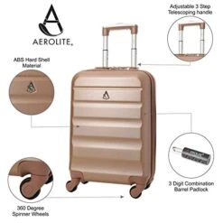 Large Capacity Maximum Allowance 22x14x9 Airline Approved By Delta United Southwest & More Carry On Luggage Bag | Rolling Travel Suitcase | Lightweight Small Hard Shell Trolley | 19.3x14x9in Body Size -Travelpro Eagle Store 41E4xq9TOeL