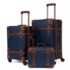 NZBZ Vintage Luggage Sets With Spinner Wheels Carry On Suitcase Tsa Lock Luggage 3 Pieces (Navy Blue, 14inch & 20inch & 28inch) -Travelpro Eagle Store 41FeLly6hQS
