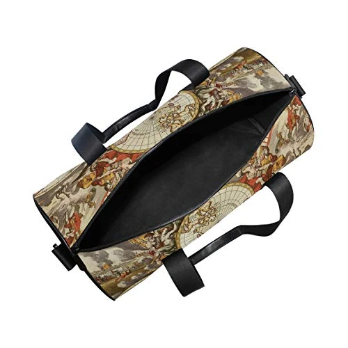 OuLian Duffel Bag Vintage Map Wallpapers - Cave Women Garment Gym Tote Bag Best Sports Bag For Boys 9 OuLian Duffel Bag Vintage Map Wallpapers - Cave Women Garment Gym Tote Bag Best Sports Bag For Boys - Image 7