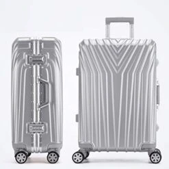 Travelpro Eagle Store 3 New Aluminum Frame Rolling Luggage Women Travel Bag Trolley Suitcase Carry On Luggage,Silver,24