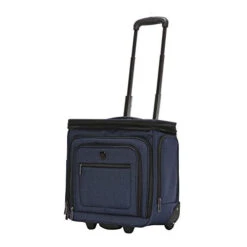 Travelpro Eagle Store 11 Travelers Club Luggage 16" Top Expandable Rolling Underseater W/USB Port, Blue Suitcase, Carry-On, Navy