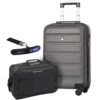 Large Capacity Maximum Allowance 22x14x9 Built-in TSA Airline Approved Delta United Southwest Carry On Luggage Trolley Rolling Suitcase Body Size 19.3x14x9in | Small Hard Shell Underseat Bag 16x10x8in -Travelpro Eagle Store 41qQZKQYxXL