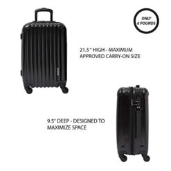 Aer De Aer Premium Carry On Luggage Spinner - Super Light Weight, Maximum Capacity - The Carry On, Re-Imagined, Navy 13 Aer De Aer Premium Carry On Luggage Spinner - Super Light Weight, Maximum Capacity - The Carry On, Re-Imagined, Navy -Travelpro Eagle Store 41r DJycrrS