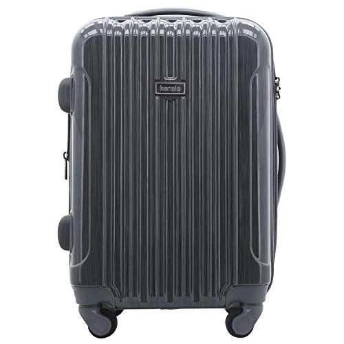 Kensie Women's Alma Hardside Spinner Luggage, Gun Metal, Carry-On 20-Inch 3 Kensie Women's Alma Hardside Spinner Luggage, Gun Metal, Carry-On 20-Inch