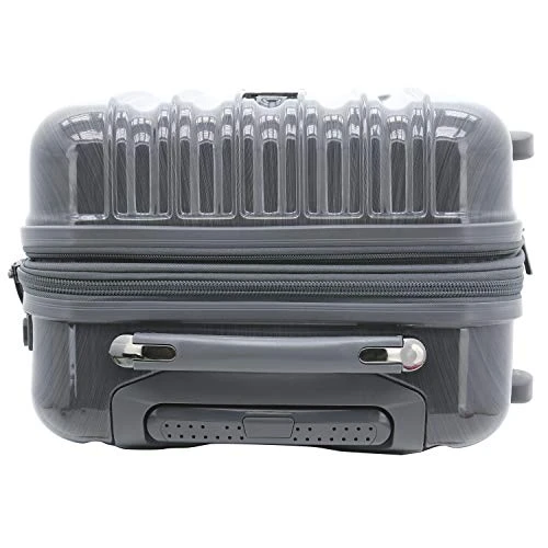 Kensie Women's Alma Hardside Spinner Luggage, Gun Metal, Carry-On 20-Inch 7 Kensie Women's Alma Hardside Spinner Luggage, Gun Metal, Carry-On 20-Inch - Image 5