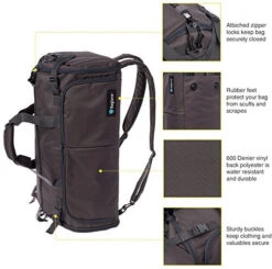 BagLane Hybrid Backpack Garment Bag - Travel Carry On Suit Bag (Charcoal) -Travelpro Eagle Store 51 AxPZ4a5L