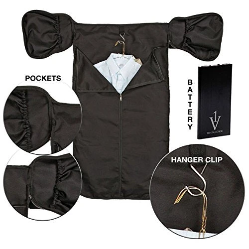 1 Voice 1VFB16_49 The Weekender Garment Bag, Black 7 1 Voice 1VFB16_49 The Weekender Garment Bag, Black - Image 5