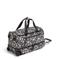 Vera Bradley Women's Recycled Lighten Up Reactive Foldable Rolling Duffle Luggage, Plaza Medallion, One Size -Travelpro Eagle Store 51Azh9Pu4vS