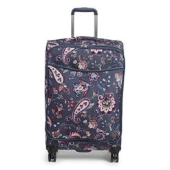 Vera Bradley Women's Softside Rolling Suitcase Luggage, Felicity Paisley, 27" Check In
