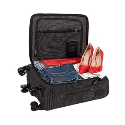 Cloe Carry-On 20 Inch Luggage With 360º-spinner Wheels In Black Color -Travelpro Eagle Store 51NOnOoyDvS