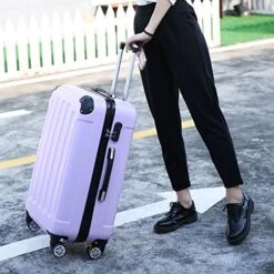 26 Inch Trolley Case/Bags Woman Travel Suitcase With Wheels Rolling Carry On Luggage,B,24 -Travelpro Eagle Store 51SynQZh6fL