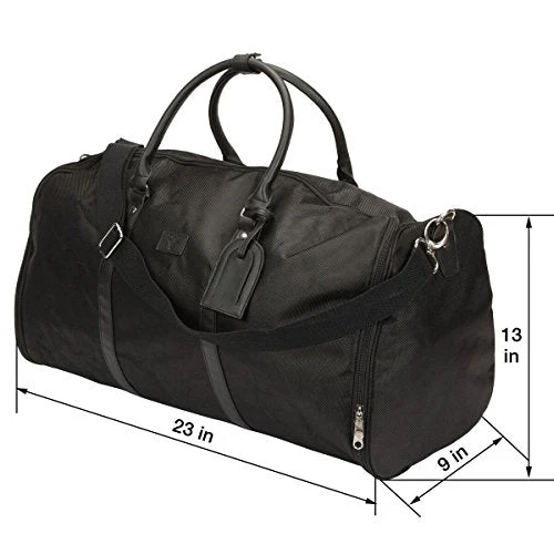 1 Voice 1VFB16_49 The Weekender Garment Bag, Black 5 1 Voice 1VFB16_49 The Weekender Garment Bag, Black - Image 3