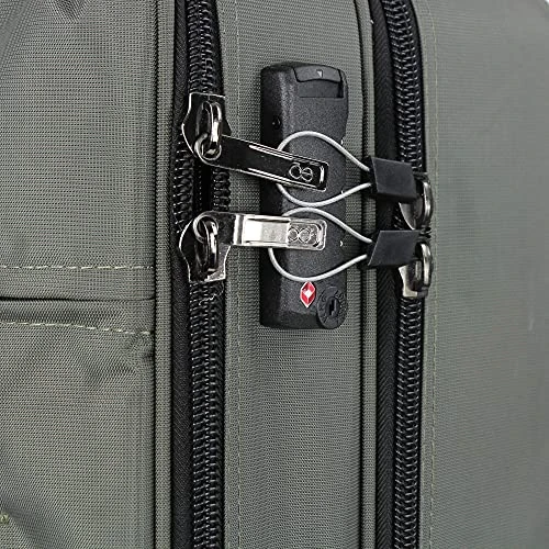 Cloe Carry-On 20 Inch Water-Resistant Luggage With 360º-spinner Wheels In Olive Green Color 6 Cloe Carry-On 20 Inch Water-Resistant Luggage With 360º-spinner Wheels In Olive Green Color - Image 4