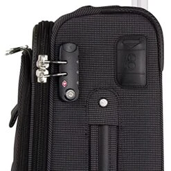 Cloe Carry-On 20 Inch Luggage With 360º-spinner Wheels In Black Color -Travelpro Eagle Store 61sNUwto5ZS